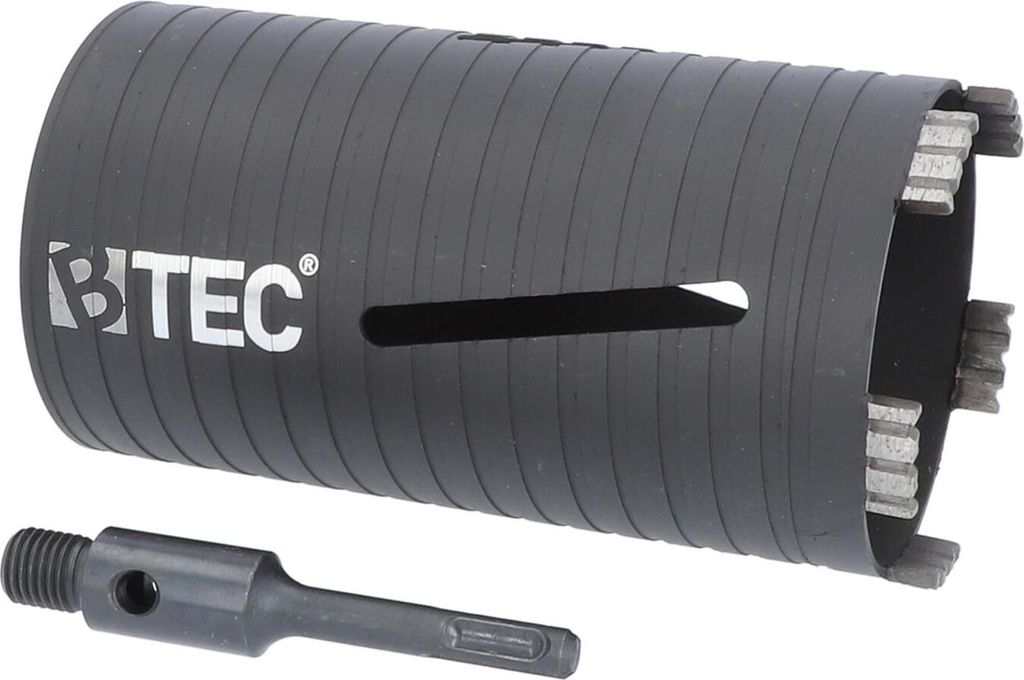 Diamant Bohrkrone NEXT GENERATION Ø 102 mm mit SDS+ Adapter 100 mm Nutzlänge 180 mm Segmenthöhe 10 mm Beton Mauerwerk Poroton Ziegel Porenbeton ...