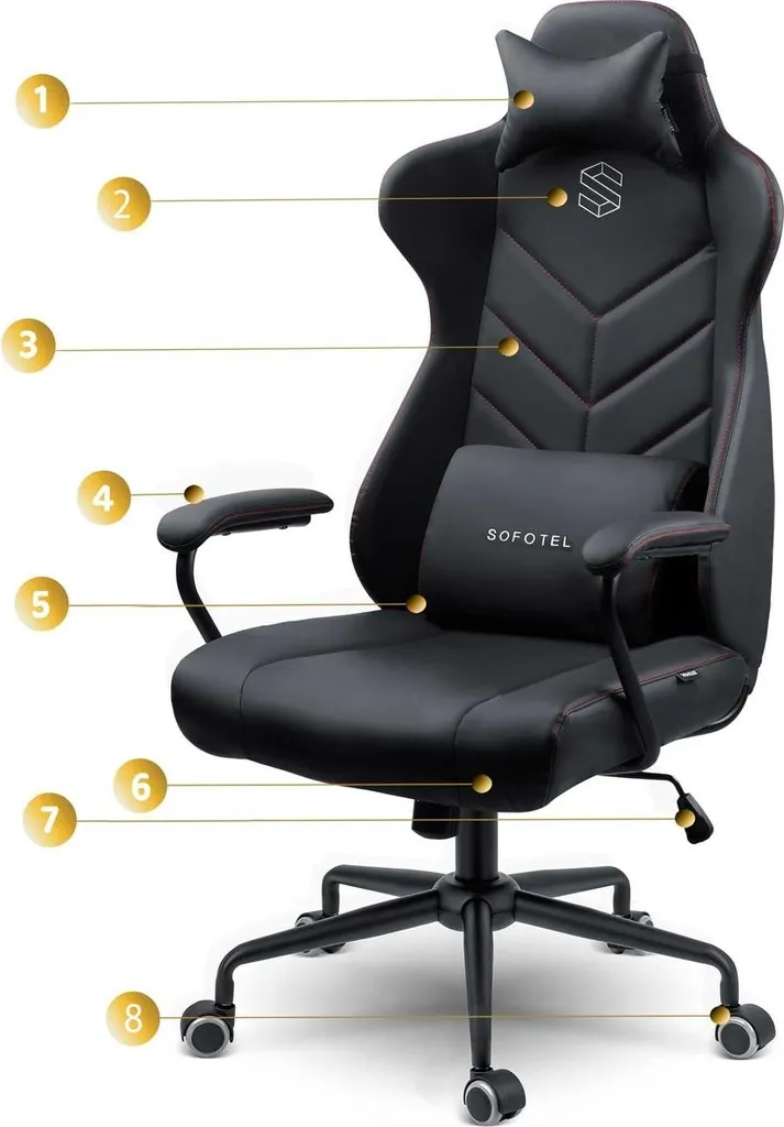 Chaise de bureau pour télétravail Sofotel Vérone 2580 confortable - 8