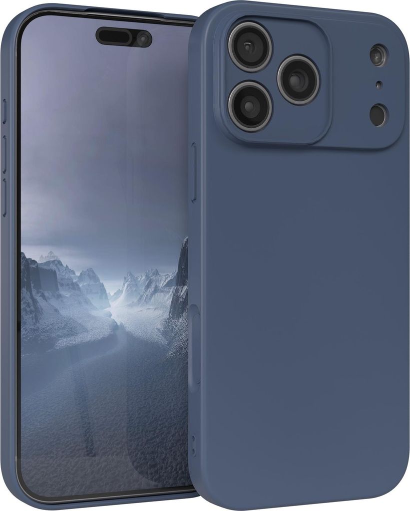 EAZY CASE - TPU Hülle für Apple iPhone 17 Pro Max, TPU Case stoßfeste Handyhülle, weiches Cover mit Kameraschutz, Silikonhülle in Dunkelblau
