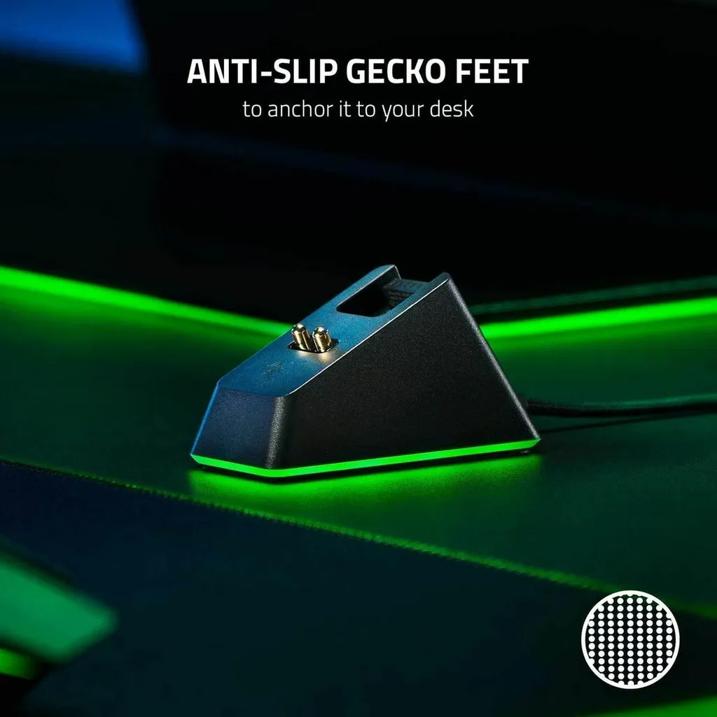 Station Razer Mouse Dock Chroma RGB Magnétique avec Éclairage LED USB