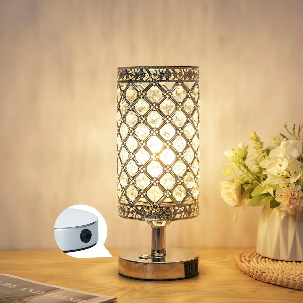 Lampe de Nuit pour Table de Chevet avec Chargeur Smartphone Rapide - 3