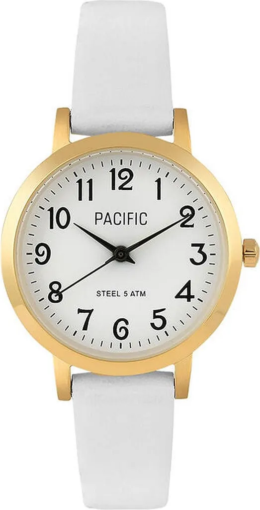 Montre-bracelet analogique Pacific blanche pour femme au style épuré
