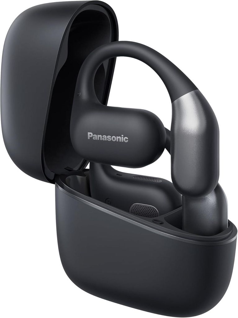 Open-Ear Wireless Kopfhörer, Bluetooth Kopfhörer Telefonate mit ENC Mikrofon, 25 Std. Wiedergabe, Bluetooth 5.4, IPX4, Touch-Bedienung