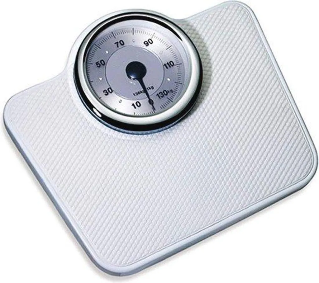 Pèse-personne mécanique robuste 140kg avec plateau large ultra stable