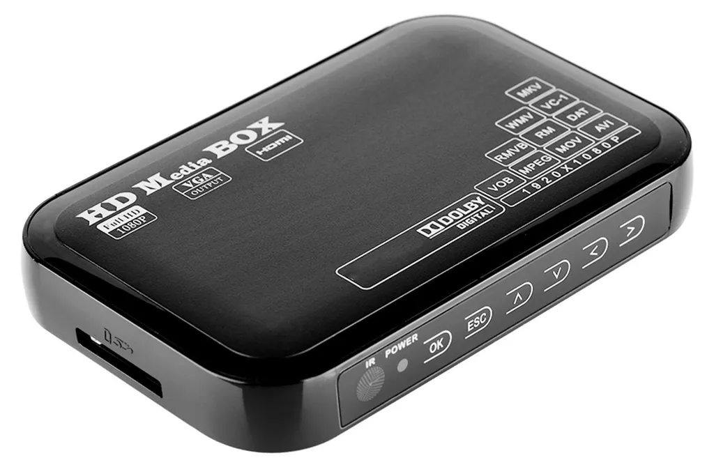 Lecteur Vidéo Full HD 1080P Compact Boîtier Multi-Format USB et MMC - 3