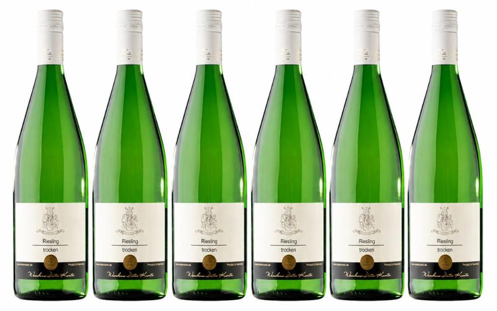 Pfalz Riesling trocken 2023 – 6 Flaschen à 1L vom Weingut Produktbild 