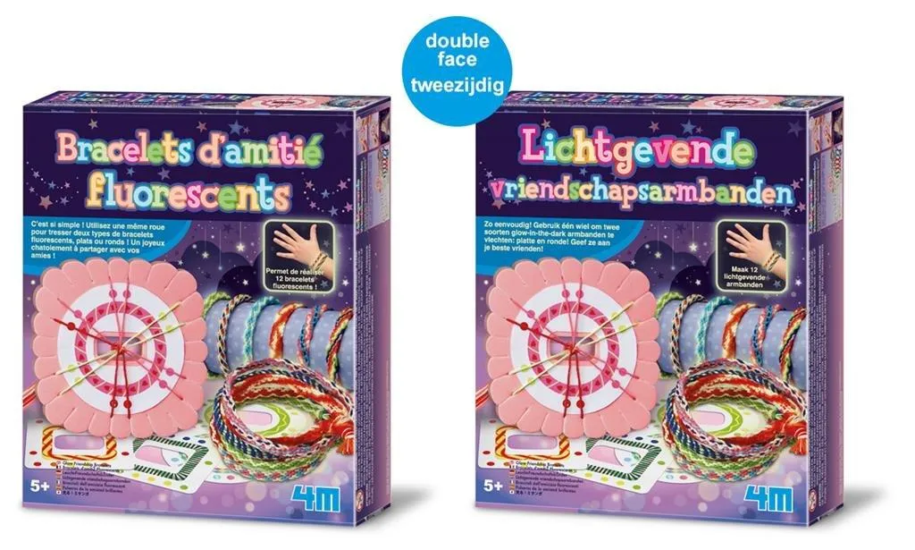Bracelet d'amitié 4M kit DIY phosphorescent - Bijoux faits main