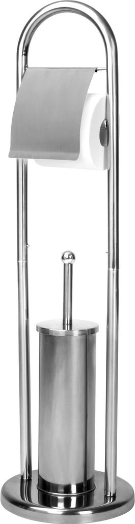 AQUAMARIN Wolnostojący zestaw WC 81 x 22 x 22 cm, srebrny Zdjęcie produktu 