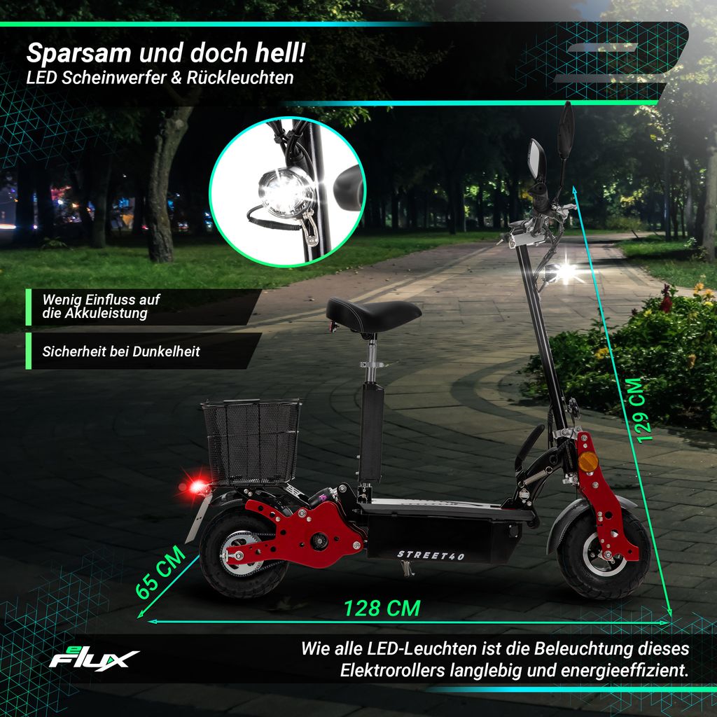 eFlux E-Scooter Street 40 | Scooter Klappbar - Elektro Produktbild 5