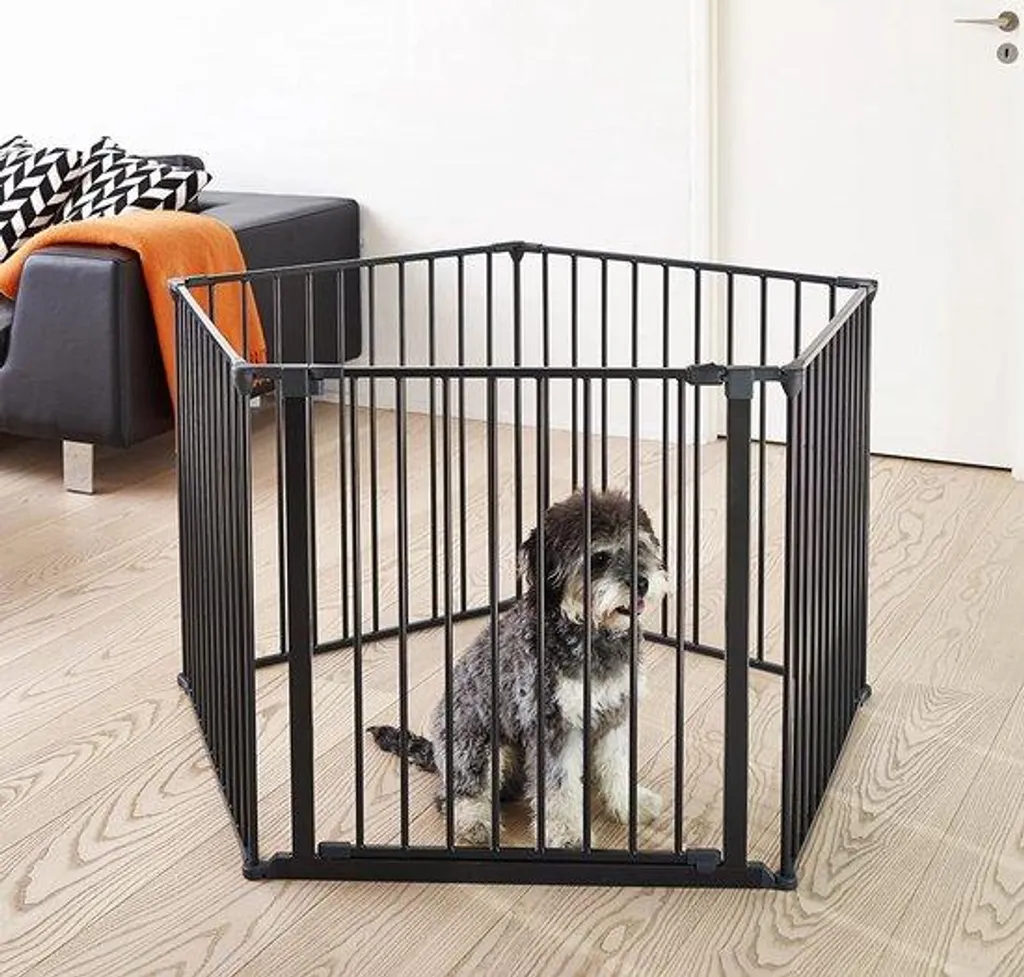 Niche d'intérieur cage pour chien en bois avec plateau de table - XL