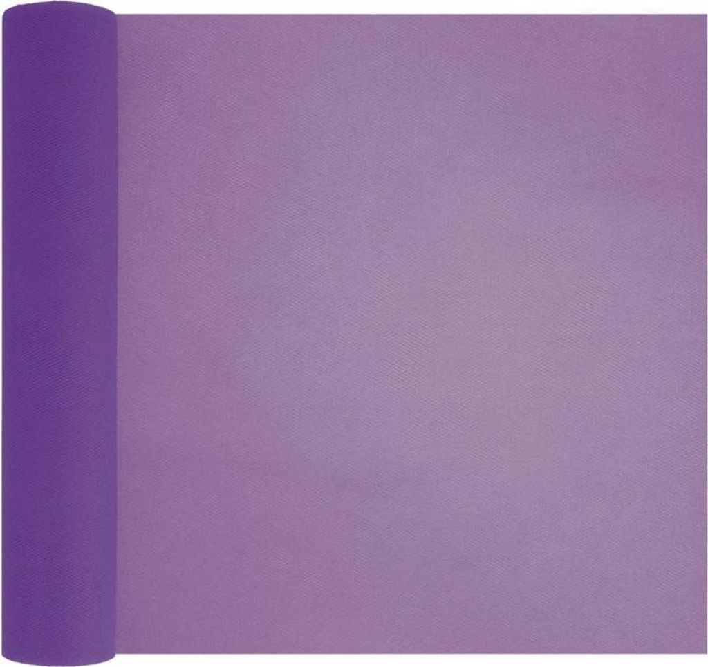 Tüll Rolle Tischläufer in Violett 30cm x 9m