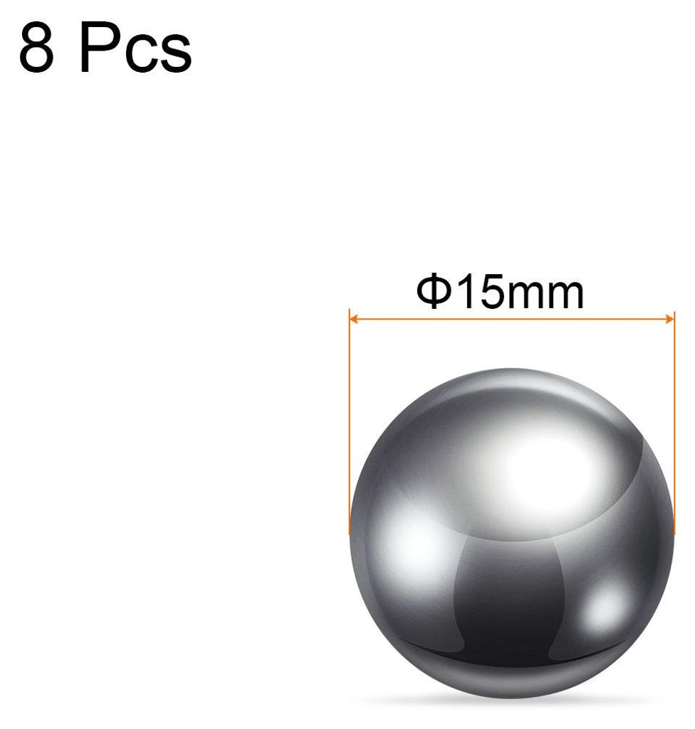8 Stš¹ck Stahlkugeln 15mm Massiver Chromstahl G10-Pr?zision Kugeln fš¹r Kugellager
