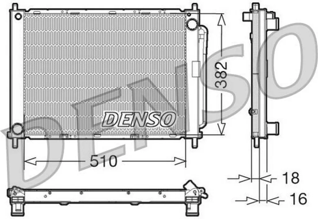 DENSO DRM23100 Module de refroidissement haute pression anti-corrosion