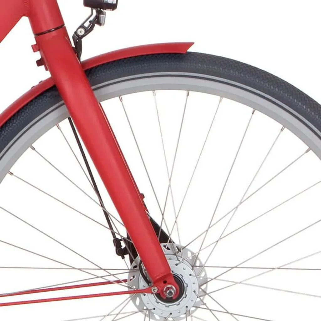 Remplacer Fourche Vélo Tordue : Modèle Cortina Common Rouge Mat 1 1/8