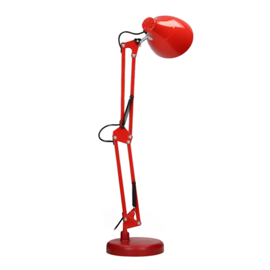 Lampada Scrivania Professionale Virone DIAN Rossa E27 Snodabile - 3