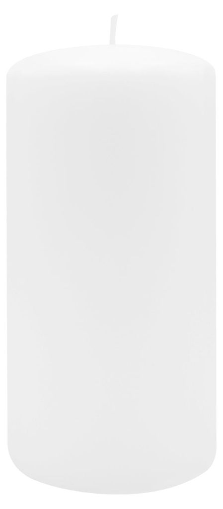 Flachkopf-Stumpenkerzen Weiß 200 x Ø 100 mm, 4 Stück