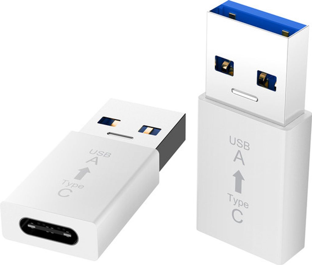 Hochgeschwindigkeitsadapter Typ-C zu USB 3.0 a Konverter-Konverter-Konverter-Schnittstelle zum Anschluss von Computer Mobile Telefon weiß