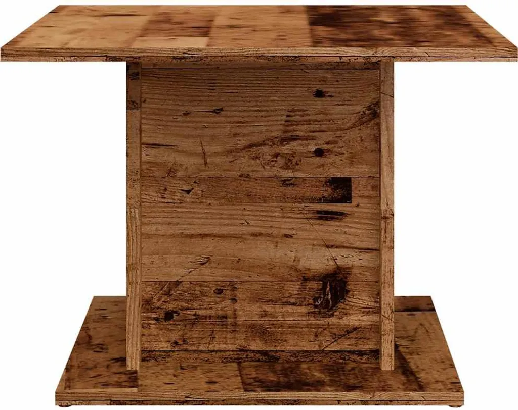 Table basse robuste imitation bois vieilli - Meuble stable et durable