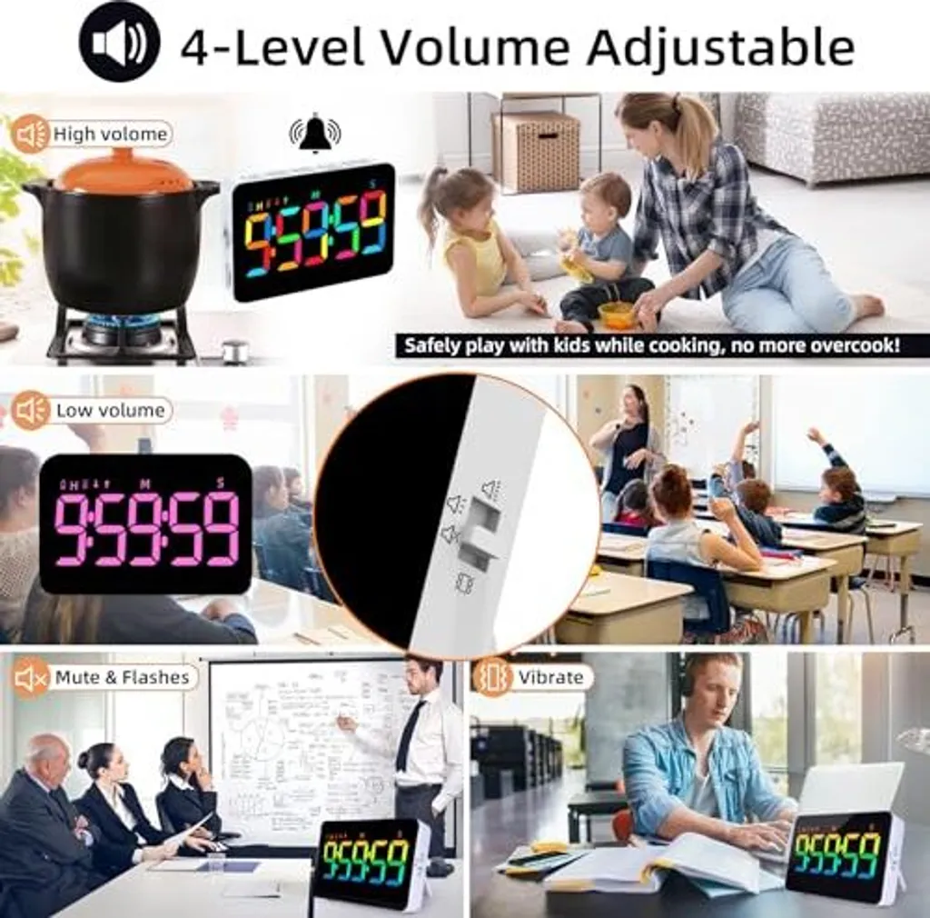 Xrexs LED Timer RGB: 10 Colori e Display 5" - Offerta Limitata - 6