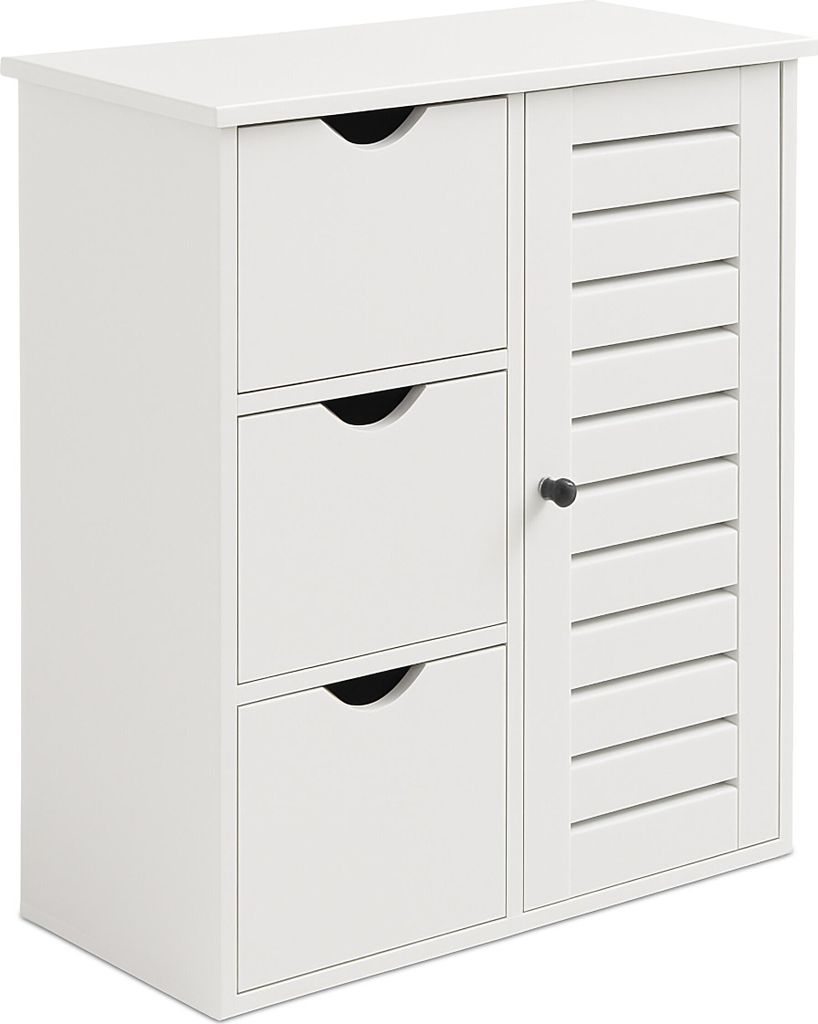Relaxdays Badezimmerschrank, HxBxT: 80 x 60 x 30 cm, 3 Produktbild 