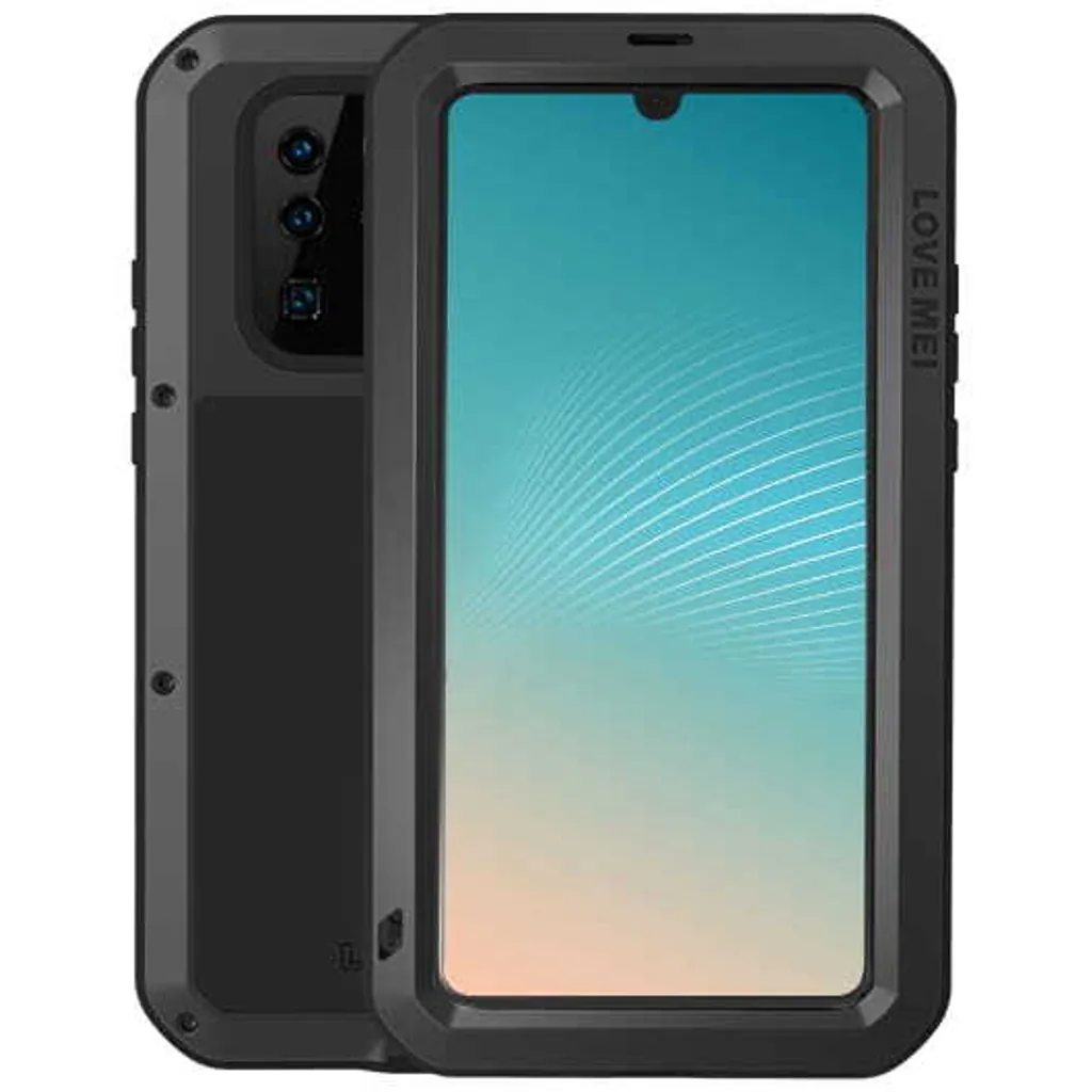 Custodia Protettiva Love Mei Huawei P30 Pro + Screen Protector Nero