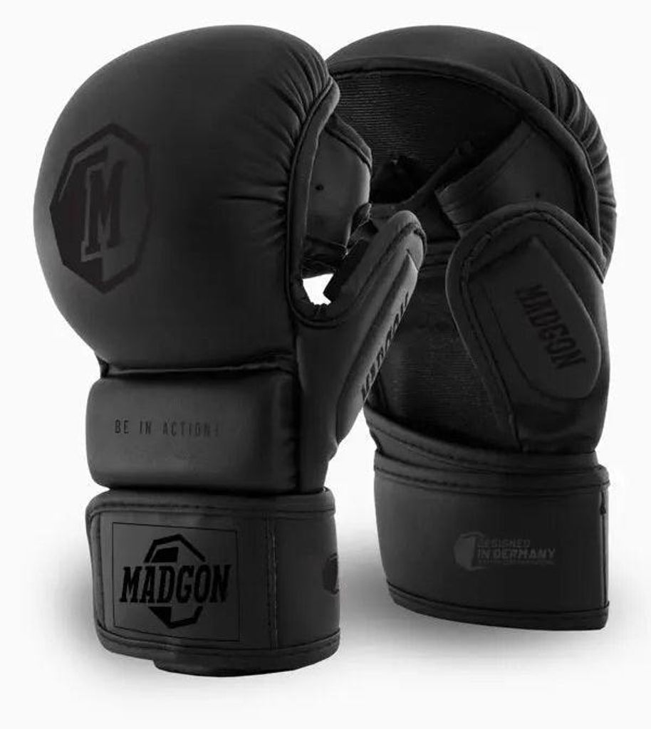 MMA Sparring Handschuhe mattschwarz