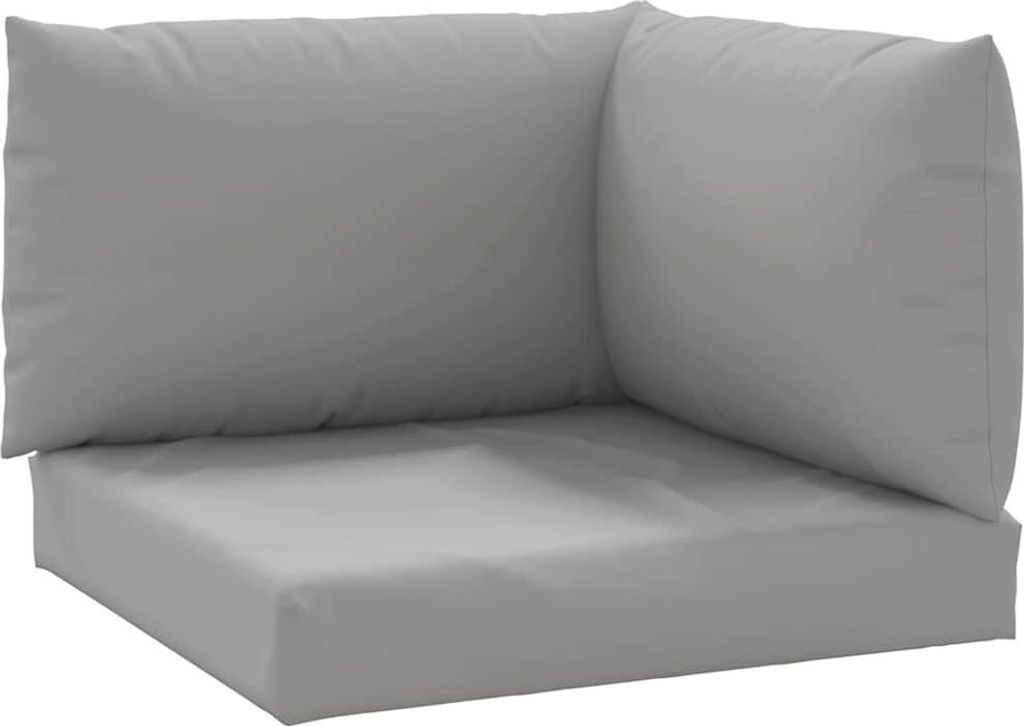 vidaXL Palettenkissen 3-tlg. Grau Oxford-Gewebe