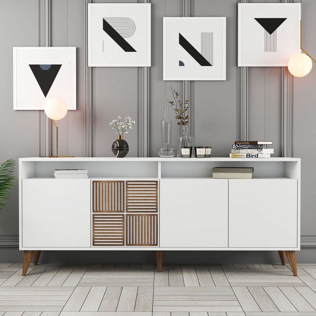 Skye Decor, Milan - Bílá, skříně do obývacího pokoje, bílá, Obrázek produktu 