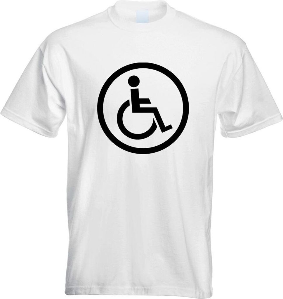 Kiwistar - T-Shirt - Weiss - Rollstuhlfahrer Design 2 Motiv Bedruckt Funshirt Design Print - mit Motiv Bedruckt - Funshirt Design - Sport - Freizei...