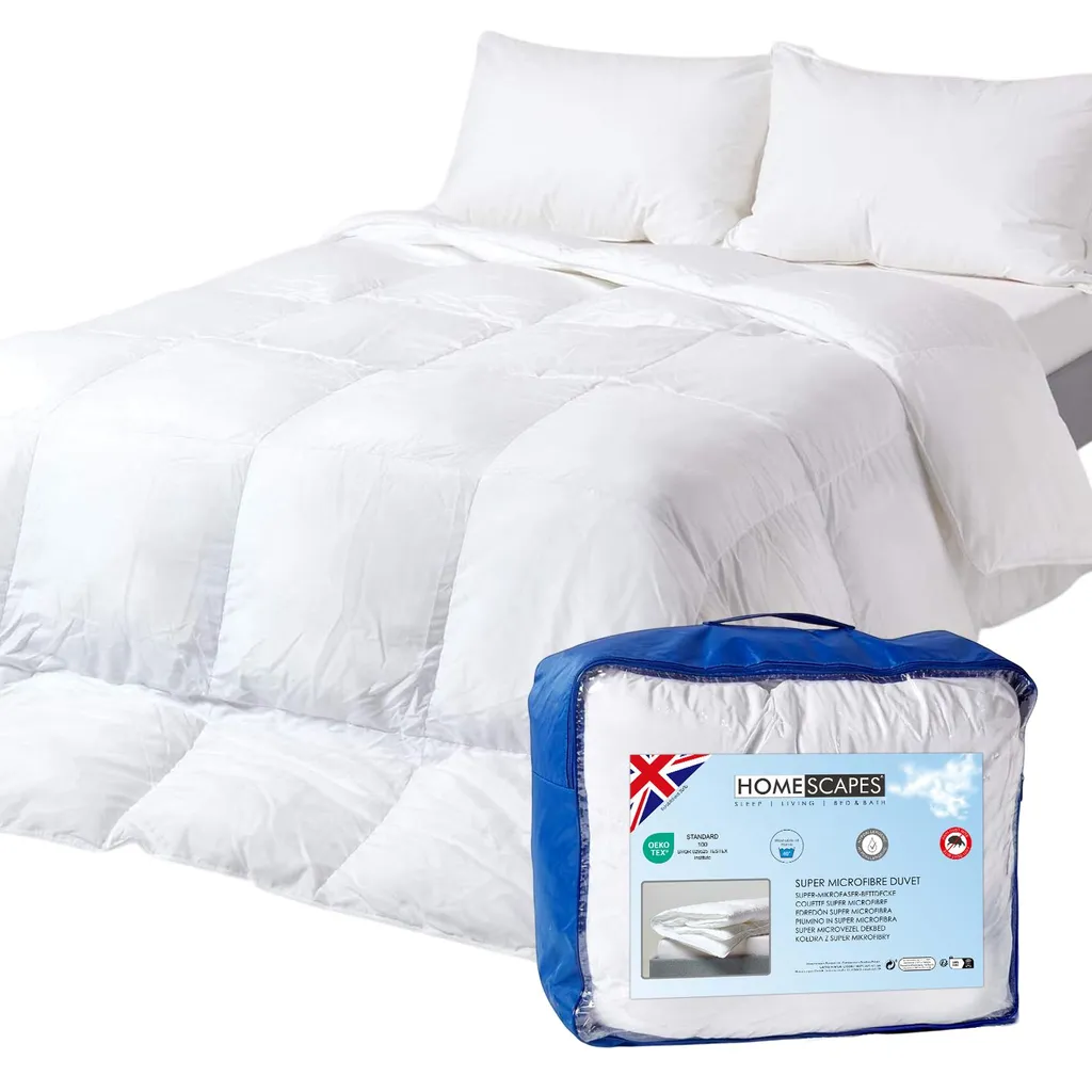 Piumino Invernale 200x200 Homescapes: Microfibra Soffice Classe 4 - 1