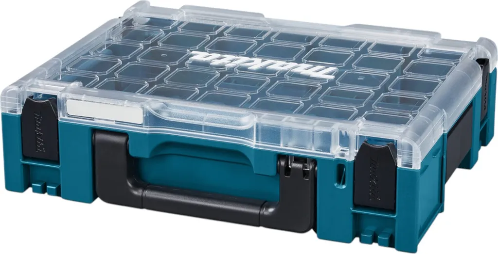 Makita MAKPAC Taille 1 Coffret d'Organisation Vide sans Inserts Bleu - 2