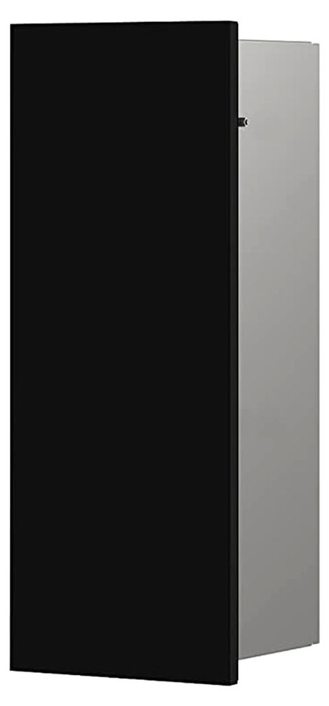Asis Pure Unterputz-Toilettenbürstengarnitur-Modul, Badezimmerschrank mit integrierter Toilettenbürste, Hochschrank mit Push-to-Open-Funktion und...