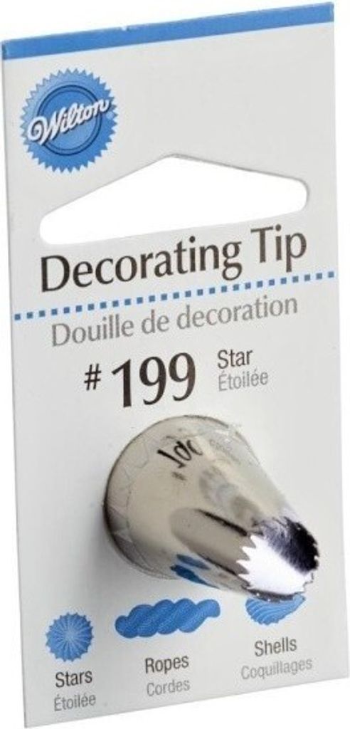 Wilton Decorating Tip #199 Open Star Carded Produktbild 