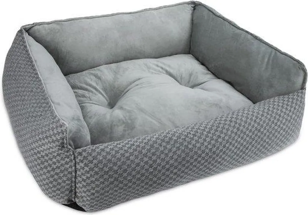 Panier Chien Antidérapant et Lavable avec Coussin en Plumes 89x63 cm