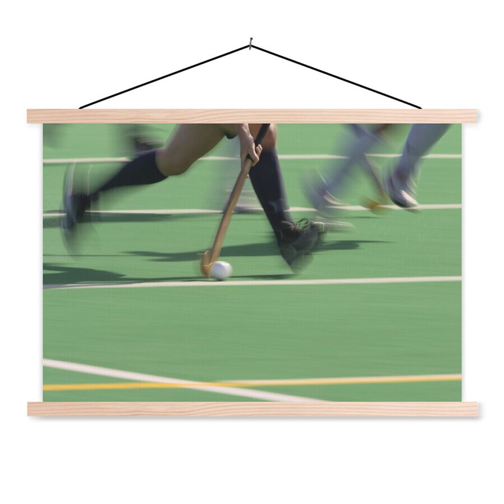 MuchoWow® Textilposter Ein Action-Foto von dribbelnden Produktbild 