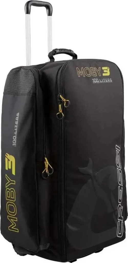 Sac de Plongée à Roulettes Cressi Moby 3 Noir - Bagage de Voyage Robuste