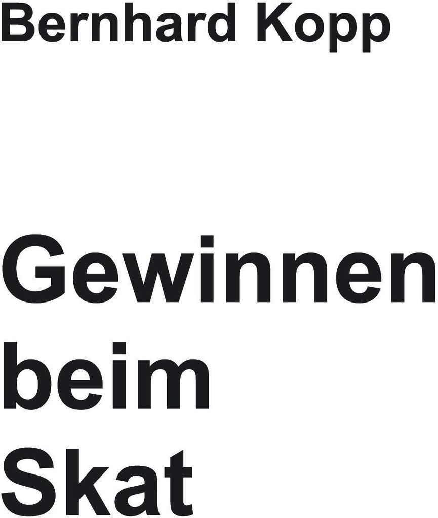 Gewinnen beim Skat