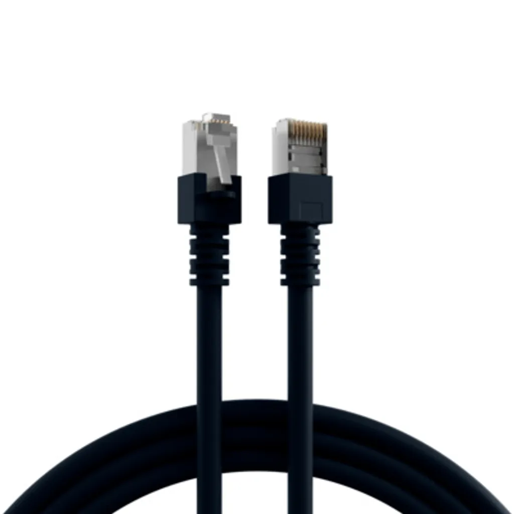 Câble Ethernet blindé SF/UTP Cat.5e 20m Noir en PVC robuste chez EFB