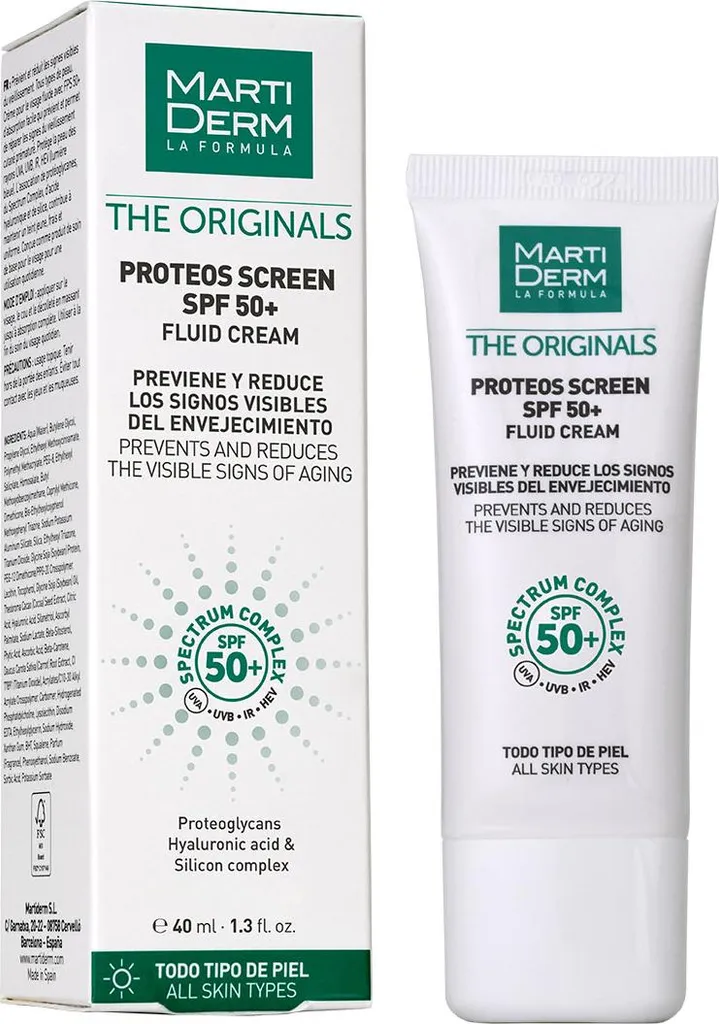 Crème Solaire Visage SPF50+ Proteos Screen 40ml Soin Hydratant Quotidien