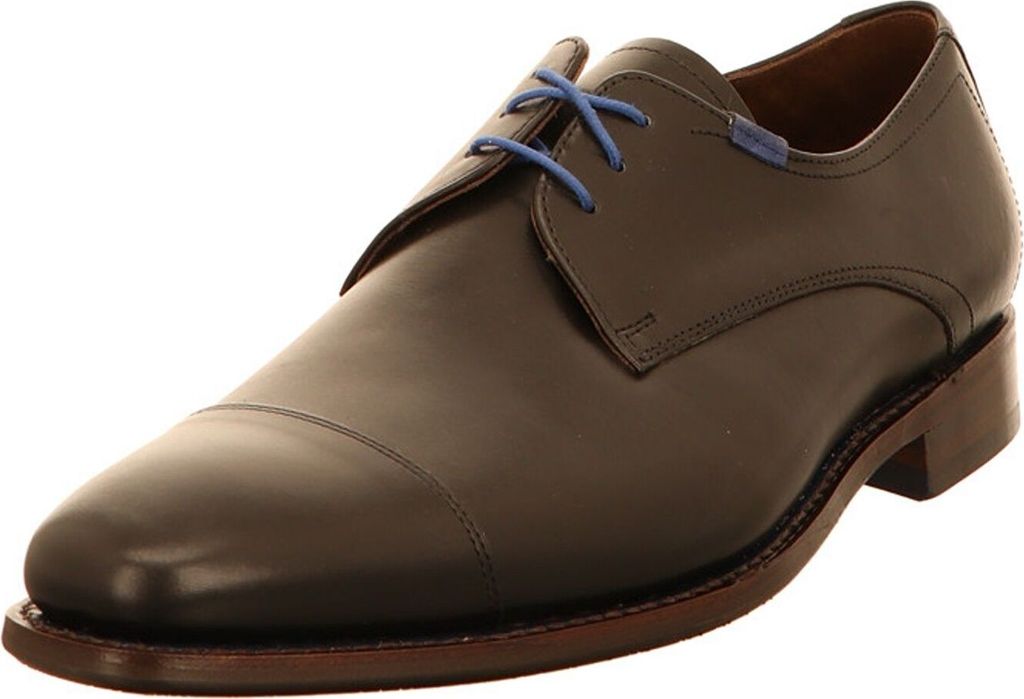 Floris van Bommel Business Schnürschuhe Floris Dressed Black Calf Herren 323933303437 Schwarz 40 2/3 EU