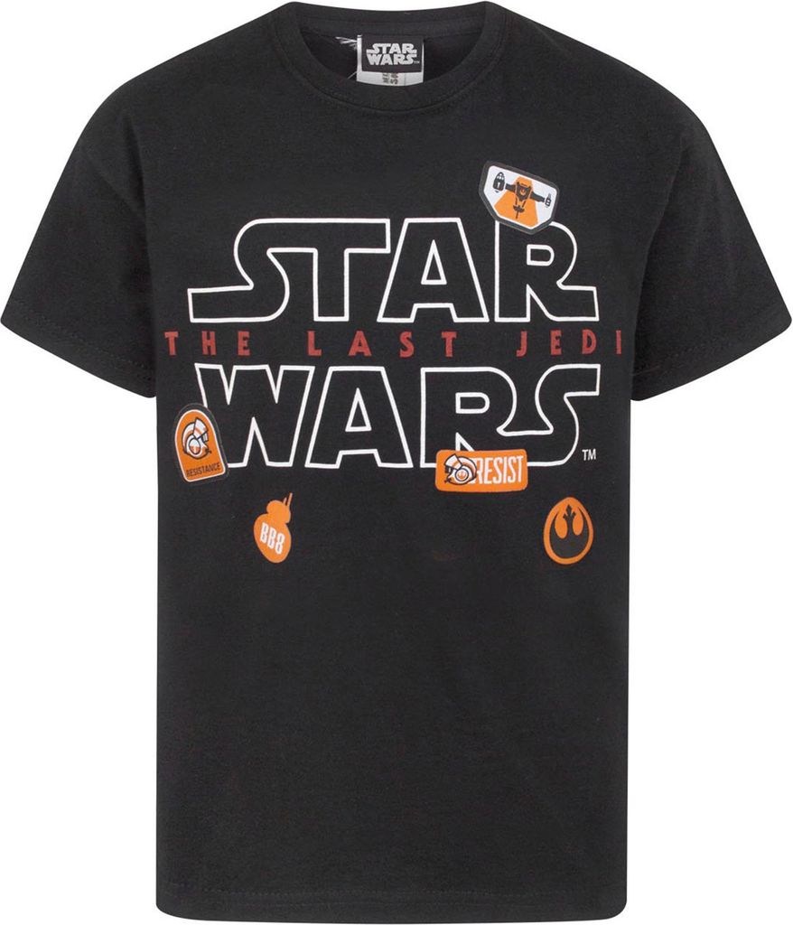 Star Wars: The Last Jedi - T-Shirt für Jungen NS6771 (140) (Schwarz)
