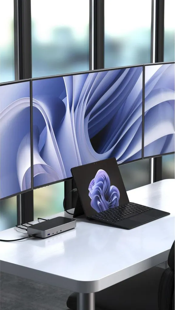 Solution Triple Écran 4K Satechi pour Ordinateur USB-C USB-A avec Câble - 23
