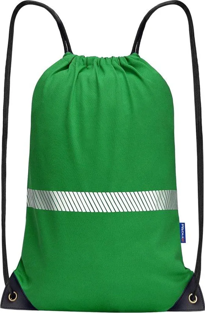 Sac de fitness imperméable jaune avec cordon de serrage et poches