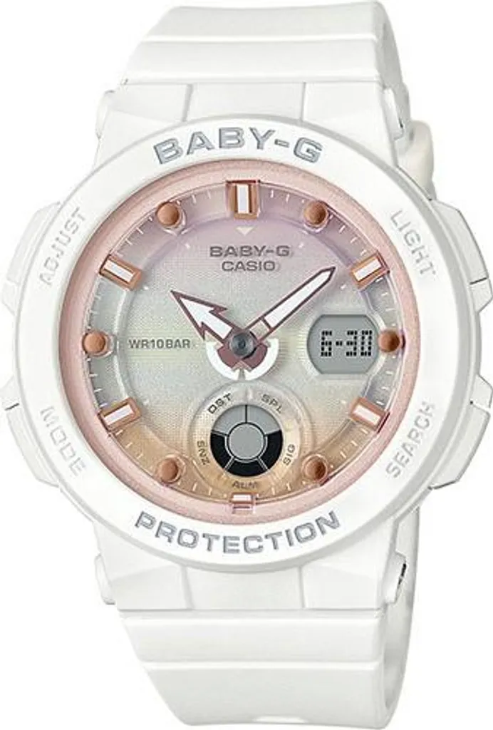 Montre Femme Baby-G Blanche Idéale pour Plage et Sport Nautique