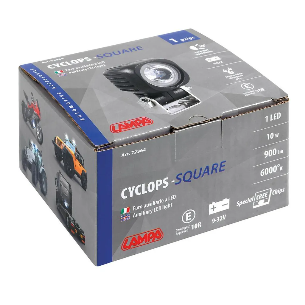 Lampa Cyclops-Square Projecteur de complément LED 9/32V Focus Light