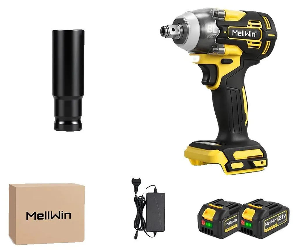 Visseuse à chocs moteur brushless sans fil avec kit 2 batteries 20V