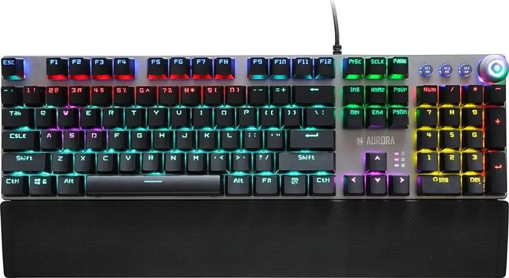 Clavier USB iBox Aurora K-3 argenté avec touches silencieuses plates