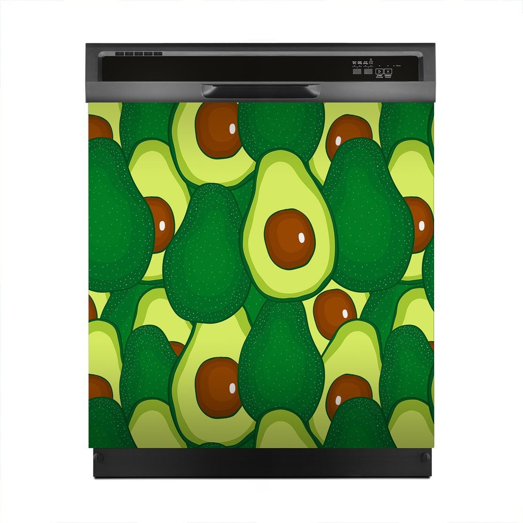 Magnete Dekorative 60x60 cm Küche Magnetmatte Spülmaschine - Avocado Handzeichnung