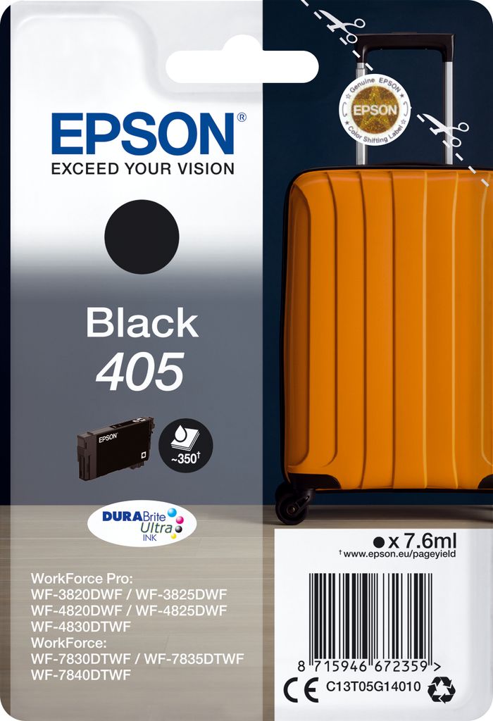 Epson 405 - 7,6 ml - czarny - oryginalny - blister z Zdjęcie produktu 