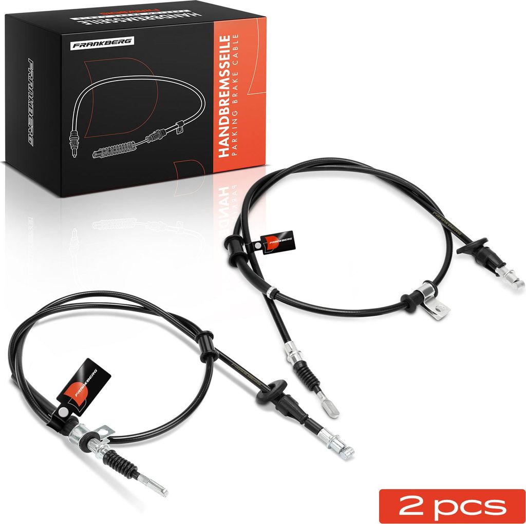 Frankberg 2x Seilzug Feststellbremse Hinterachse beidseitig für Mitsubishi Carisma DA 1.6L 1997-2006